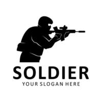 leger soldaat logo vector