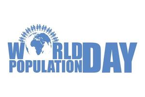 wereldbevolkingsdag vector
