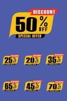 super sale labels collectie set elementen, poster, banner, sociale media, flyer, brochure vector