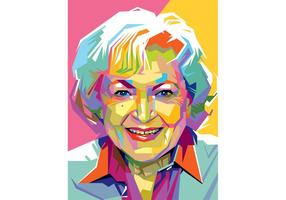 Gratis Betty White Vector