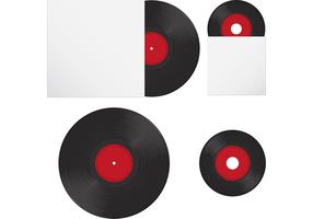 Vinyl schijf vector records