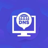 dns-pictogram voor web en apps vector