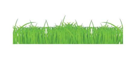 bloem- en grasranden ingesteld. vector illustratie