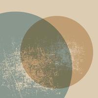 grunge decor achtergrond, oude ronde textuur. abstracte cirkel. het effect van een verouderd oppervlak. vector