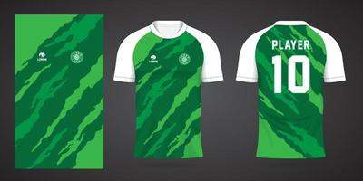 groene voetbal jersey sport ontwerpsjabloon vector