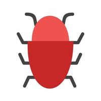 bug rapport plat veelkleurig pictogram vector