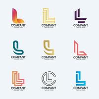 creatief minimaal letter l-logo-ontwerp. premium bedrijfslogo. vector