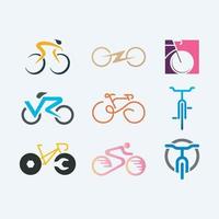 fiets logo's collectie symbool ontwerpen voor het bedrijfsleven vector
