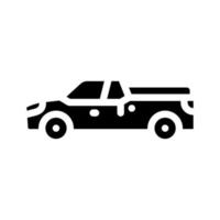 pick-up glyph pictogram vectorillustratie vector