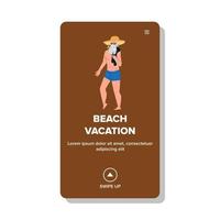 strandvakantie vakantie genieten van senior man vector