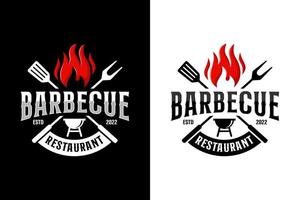 barbecue restaurant ontwerp logo collectie vector