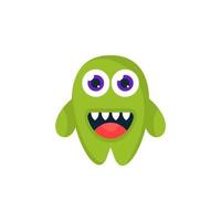 schattig monster karakter icoon vector