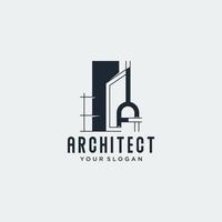 architectuur logo ontwerp inspiratie vector