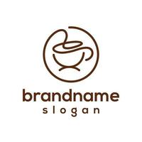 vectorafbeelding van koffie logo ontwerpsjabloon vector