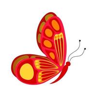 vlinder ii plat veelkleurig pictogram vector