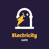 elektriciteitspoort logo vector