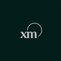 xm initialen logo monogram vector