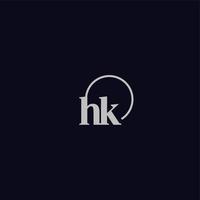 hk initialen logo monogram vector