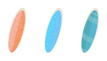 surfplank illustratie set vector