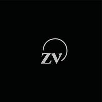 zv initialen logo monogram vector