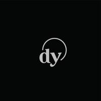 dy initialen logo monogram vector