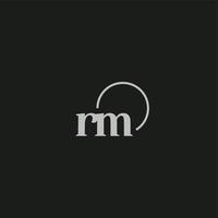 rm initialen logo monogram vector