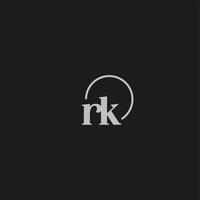 rk initialen logo monogram vector