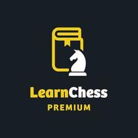 leer schaken logo vector