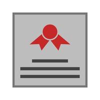 certificaat plat veelkleurig pictogram vector