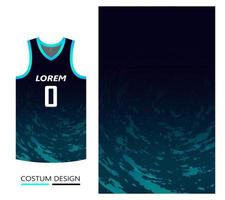 basketbal jersey patroon ontwerpsjabloon. donkerblauwe abstracte achtergrond voor stoffenpatroon. basketbal-, hardloop-, voetbal- en trainingsshirts. vector illustratie