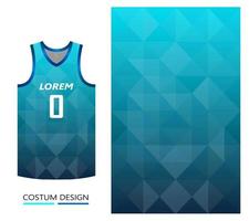 basketbal jersey patroon ontwerpsjabloon. donkerblauwe abstracte achtergrond voor stoffenpatroon. basketbal-, hardloop-, voetbal- en trainingsshirts. vector illustratie