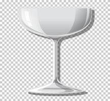 leeg cocktailglas geïsoleerd vector