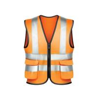 veiligheidsvest bouwer bescherming kleding vector