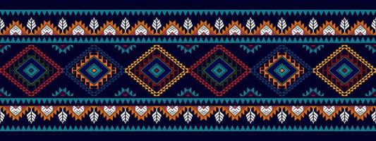 ikat etnisch naadloos patroonontwerp. Azteekse stof tapijt mandala ornamenten textiel decoraties behang. tribal boho inheemse etnische turkije traditionele borduurwerk vector background