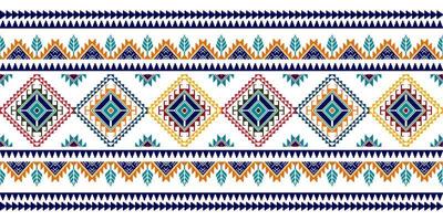 ikat etnisch naadloos patroonontwerp. Azteekse stof tapijt mandala ornamenten textiel decoraties behang. tribal boho inheemse etnische turkije traditionele borduurwerk vector background