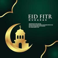 eid al fitr ontwerpachtergrond voor begroetingsmoment vector