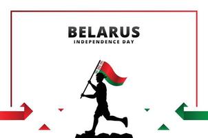 Wit-Rusland onafhankelijkheidsdag ontwerp achtergrond voor internationaal moment vector