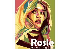 Rosie Huntington Vector Portret
