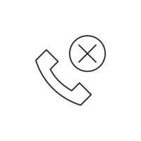 call, center, telefoon dunne lijn pictogram vector illustratie logo sjabloon. geschikt voor vele doeleinden.