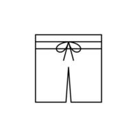 korte broek, casual, broek dunne lijn vector illustratie logo pictogrammalplaatje. geschikt voor vele doeleinden.