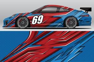 auto wrap sticker ontwerpen voor race livery of dagelijkse auto vinyl sticker vector