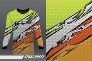 tshirt sportontwerp voor racen, jersey, fietsen, voetbal, gaming, motorcross vector