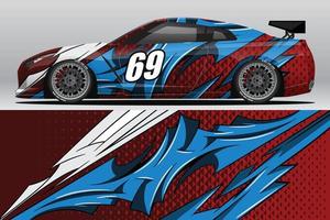 auto wrap sticker ontwerpen voor race livery of dagelijkse auto vinyl sticker vector