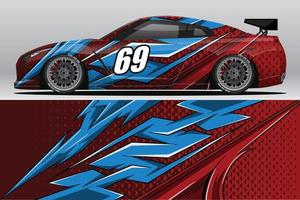 abstracte race auto wrap sticker ontwerp en sport achtergrond voor dagelijks gebruik racing livery of auto vinyl stickers vector