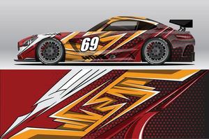 abstracte race auto wrap sticker ontwerp en sport achtergrond voor dagelijks gebruik racing livery of auto vinyl stickers vector