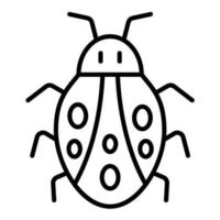 bug lijn icoon vector