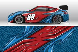 auto wrap sticker ontwerpen voor race livery of dagelijkse auto vinyl sticker vector