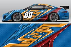 auto wrap sticker ontwerpen voor race livery of dagelijkse auto vinyl sticker vector