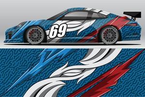 auto wrap sticker ontwerpen voor race livery of dagelijkse auto vinyl sticker vector