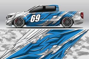 abstracte race auto wrap sticker ontwerp en sport achtergrond voor dagelijks gebruik racing livery of auto vinyl stickers vector